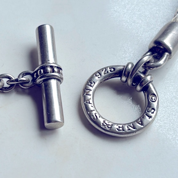 SLANE AND SLANE twisted top necklace with beaded toggle. Extremely rare. - Picture 4 of 6